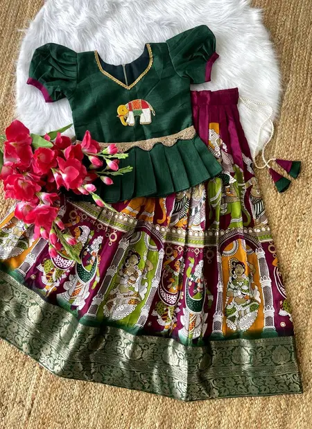 Ajd 8035 Heavy Pure Dola Silk With Print Lehenga With Blouse Best Wholesale Shop In Surat